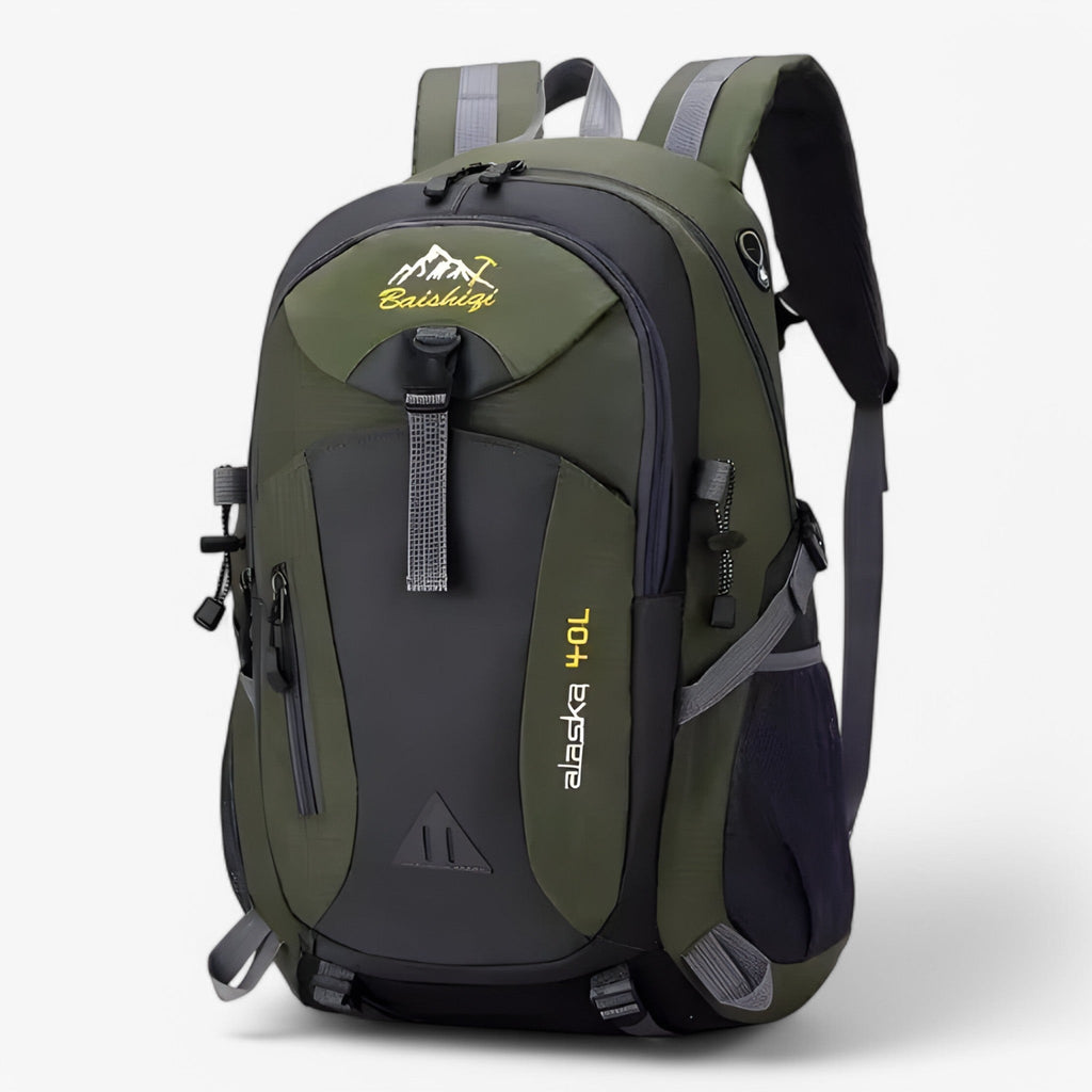 Wanderrucksack mit hoher Belastbarkeit — Wasserdichte Außenhülle, ergonomische Passform
