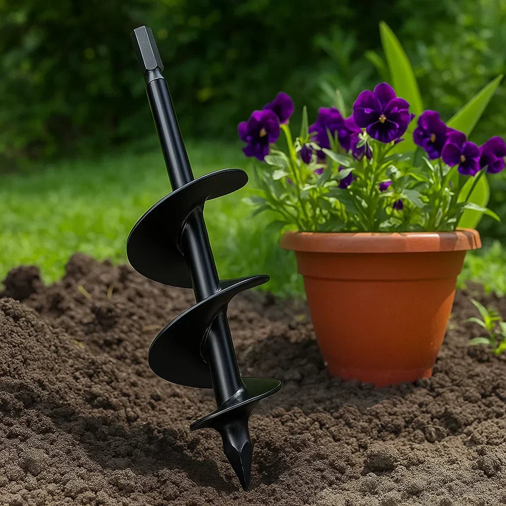 Mèche de tarière de jardin TerraPro de 3 pouces pour bulbes — Usage intensif - Desfino