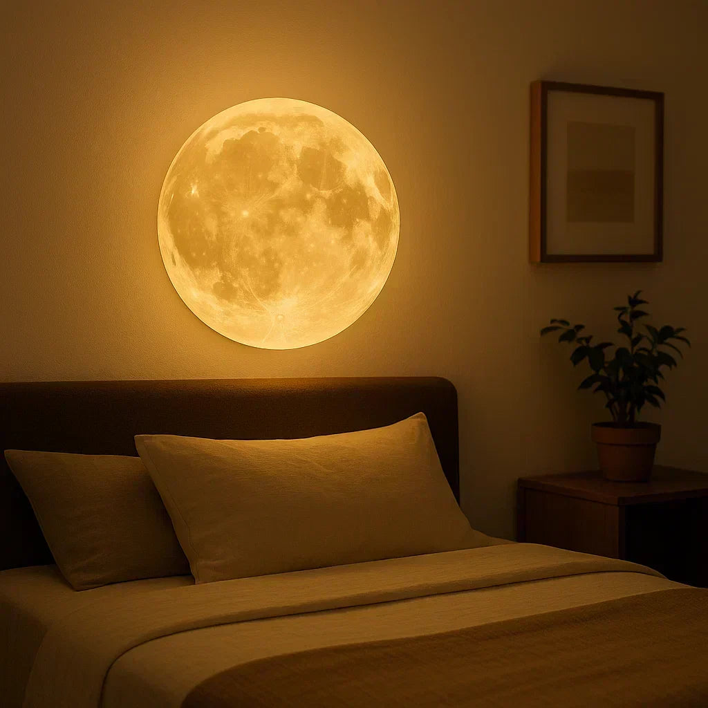 Lunara-himmennettävä 3D-LED-kuulamppu — kuunhohtoinen yövalo - Desfino