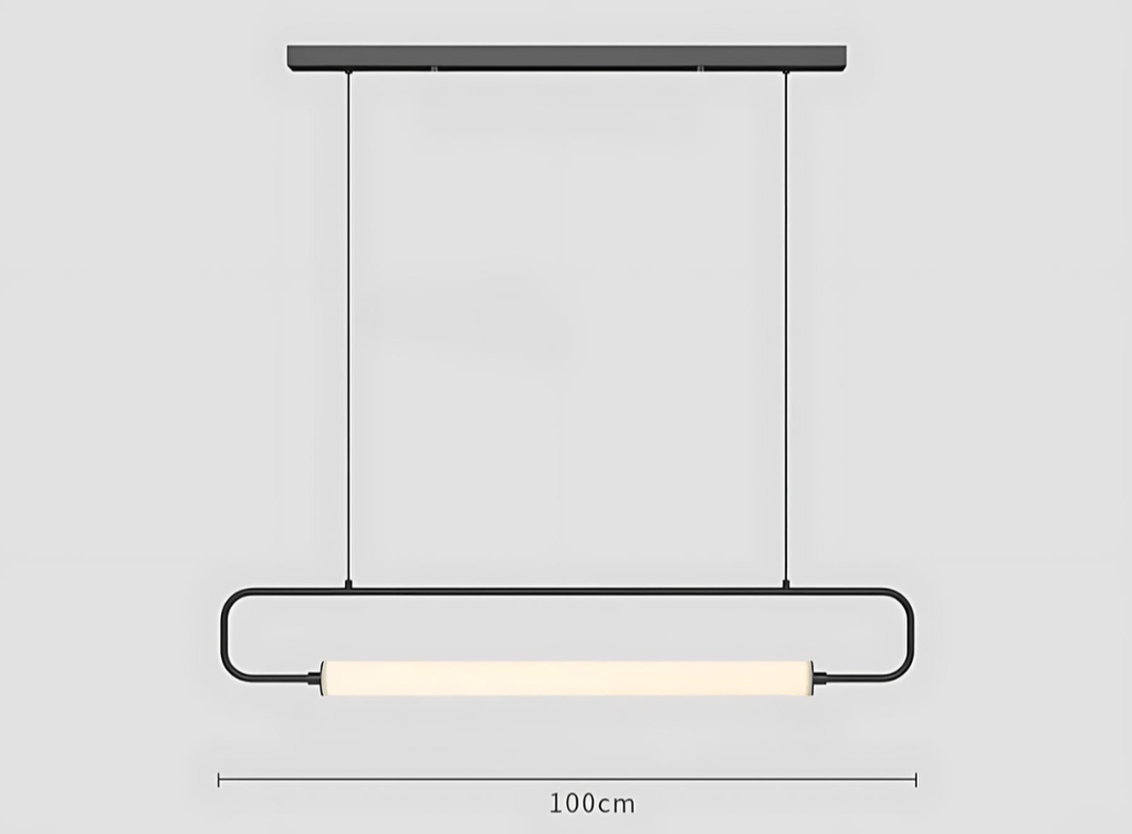 Suspension Lunara — Ampoule LED incluse, abat-jour en métal peint - Desfino