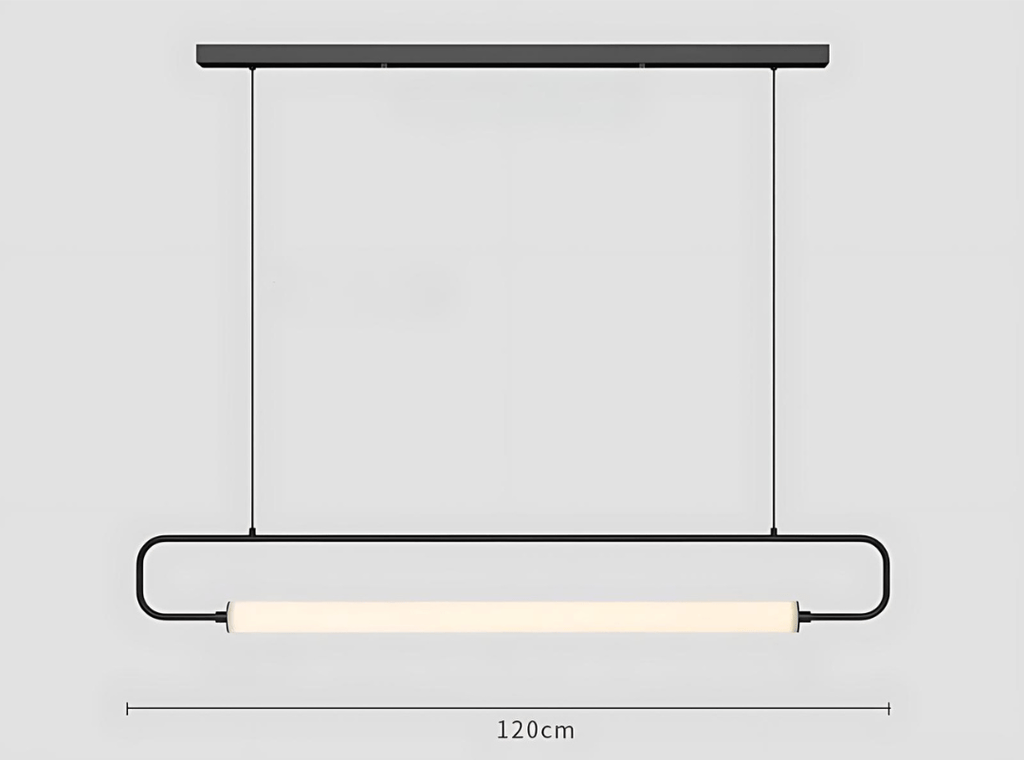 Suspension Lunara — Ampoule LED incluse, abat-jour en métal peint - Desfino