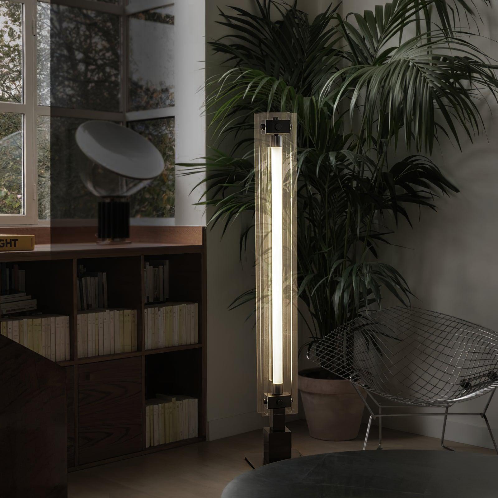 Minimalistische M29-Glasstehleuchte – industrieller Stil