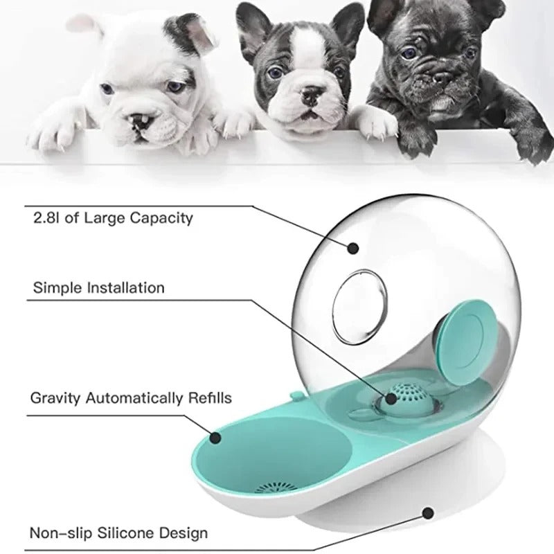 PetFlow 2,8-Liter-Automatik-Trinkbrunnen für Katzen und Hunde - Desfino