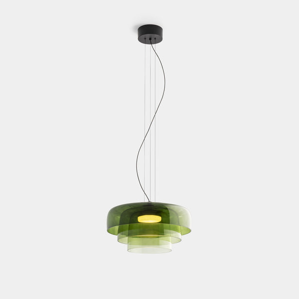 FjordLumen pendellampe i glas — varmt LED-lys, norsk håndværksdesign - Desfino
