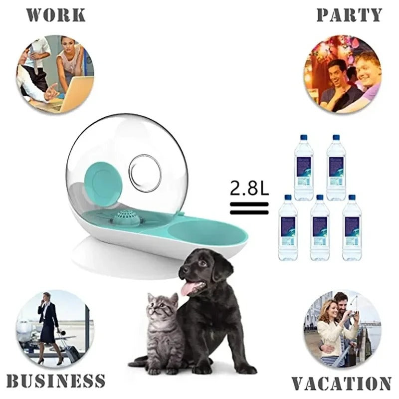 PetFlow automatische drinkfontein van 2.8L voor katten en honden - Desfino