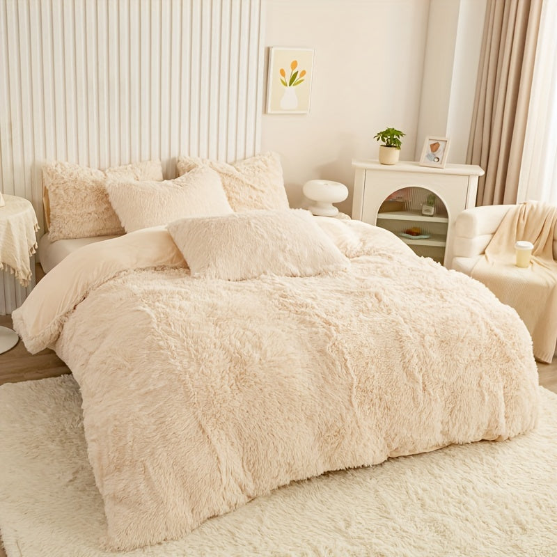 Juego de ropa de cama de felpa Velora de 3 piezas — Comodidad ultrasuave para todas las estaciones - Desfino