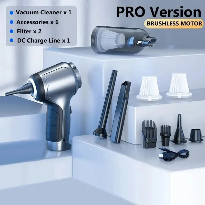 שואב הרכב Voltix CarVac Pro — שואב ידני אלחוטי ונייד לרכב - Desfino