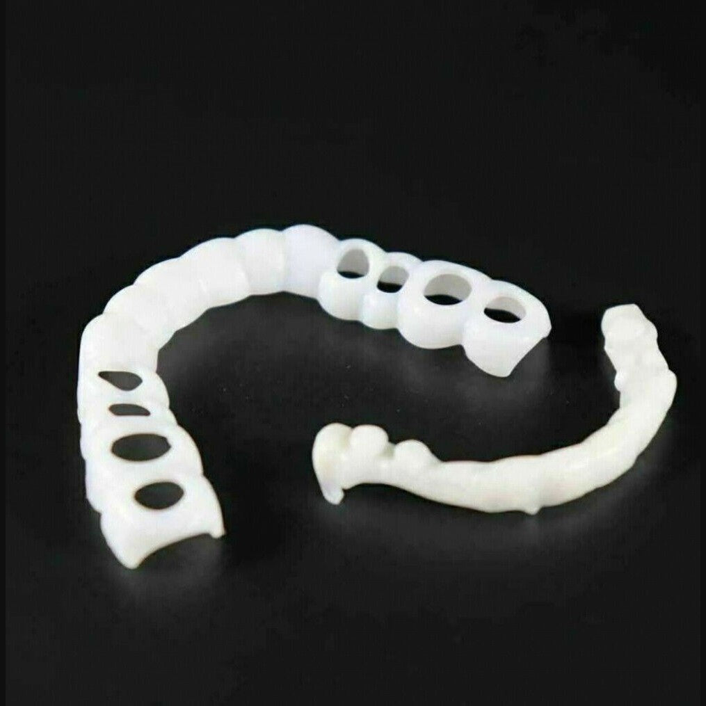 Facetas dentárias removíveis NovaSmile de encaixe para dentes superiores e inferiores - Desfino