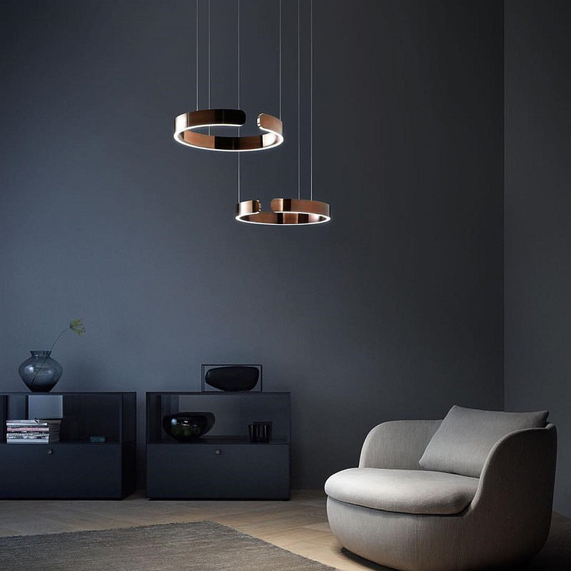 Candeeiro Suspenso LED Redondo LumaCircle — Design Moderno Ajustável - Desfino