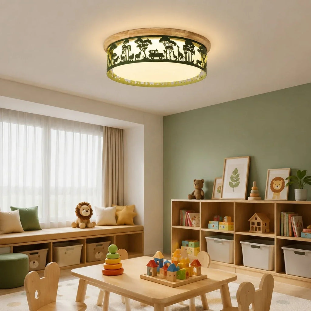 Deckenleuchte mit hohler Silhouette und LED-Vollspektrumlicht – flächenbündiges Design