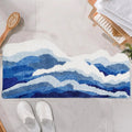 Marisyl getuft oceaangolventapijt — antislip decoratief vloerkleed - Desfino
