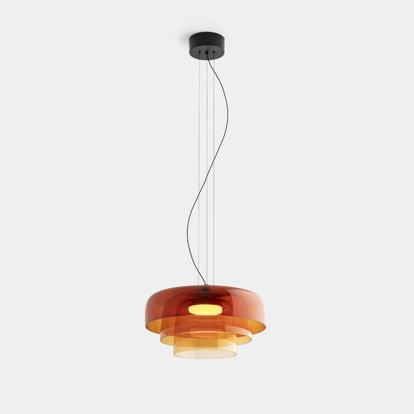 FjordLumen pendellampe i glas — varmt LED-lys, norsk håndværksdesign - Desfino