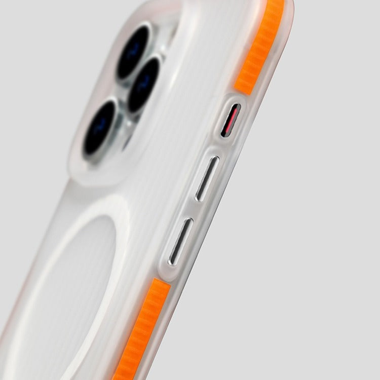 Slank gestreept iPhone-hoesje — Minimalistische beschermende telefoonhoes - Desfino