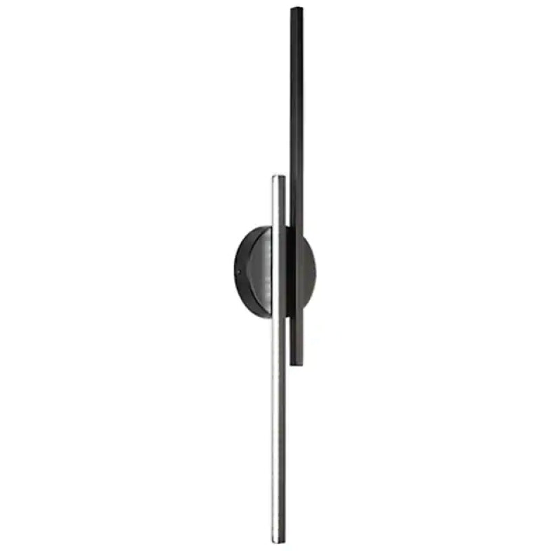 Fjordra LED Wall Lamp — Nordic Disc and Linear Design, Black or White - Desfino