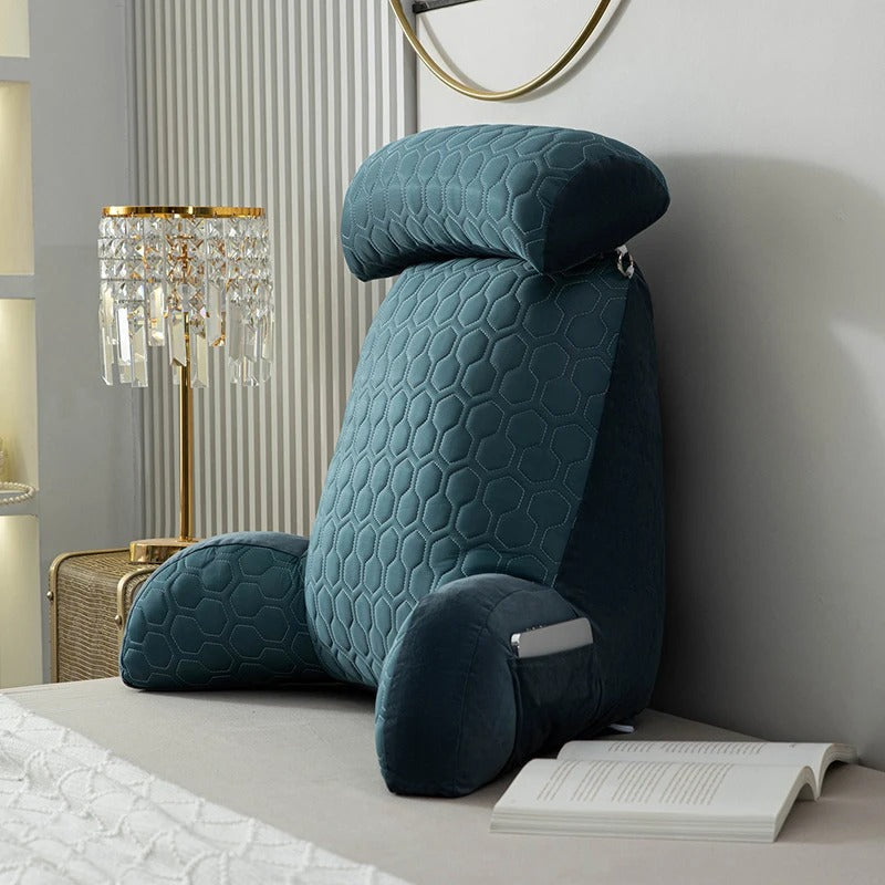 LumaNest Reading Backrest Pillow — Armrests and Headrest | Desfino
