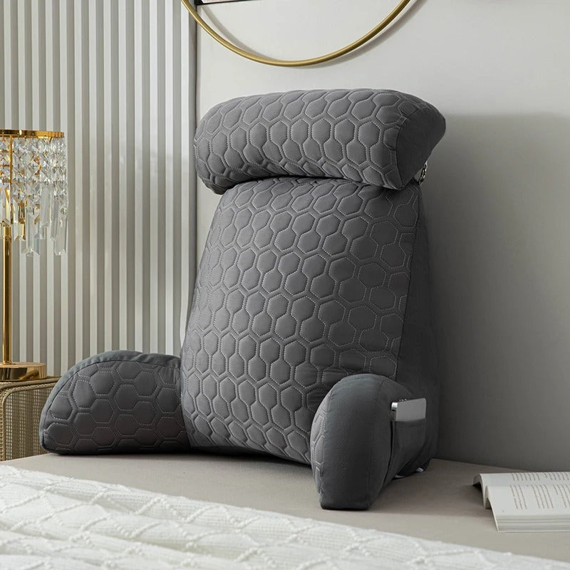LumaNest Reading Backrest Pillow — Armrests and Headrest | Desfino
