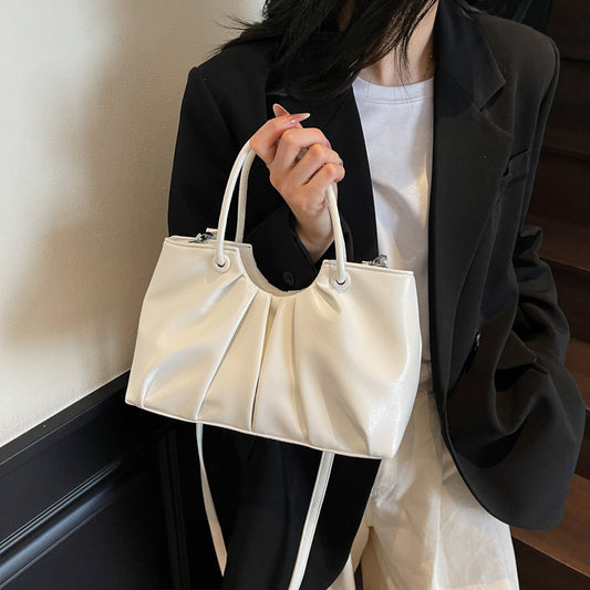 Sac à main plissé structuré