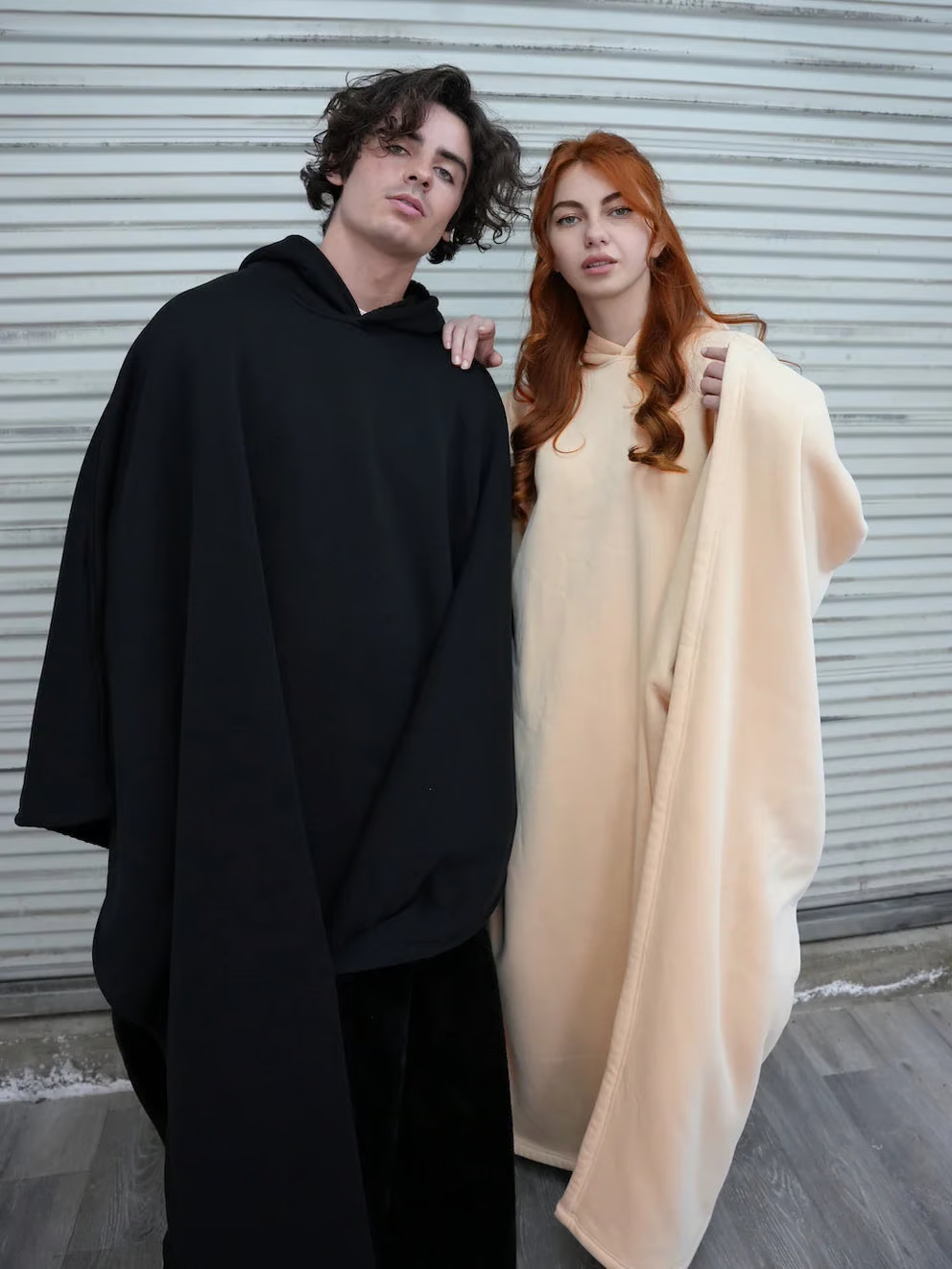 Felpa con cappuccio ArcticFlare NovaWeave — Vestibilità oversize, comfort morbido e rilassante - Desfino