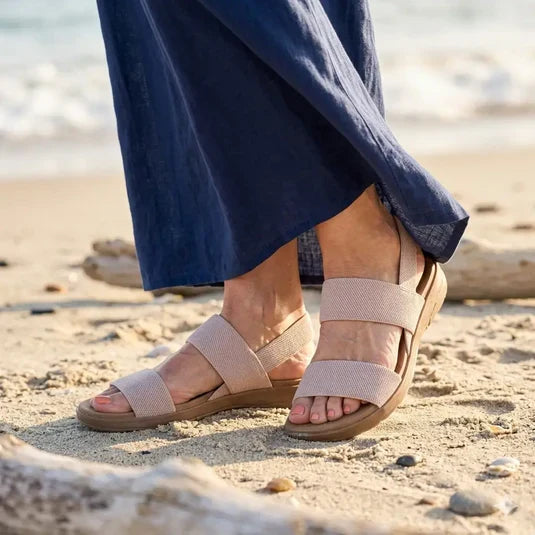 Elastische sandalen — lichtgewicht instappers voor wandelen en reizen | Desfino