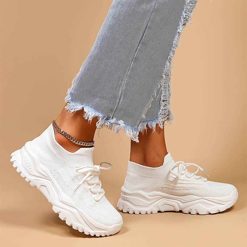 Sapatos ortopédicos para senhora — tecido elástico, suporte do arco plantar e amortecimento em espuma viscoelástica - Desfino