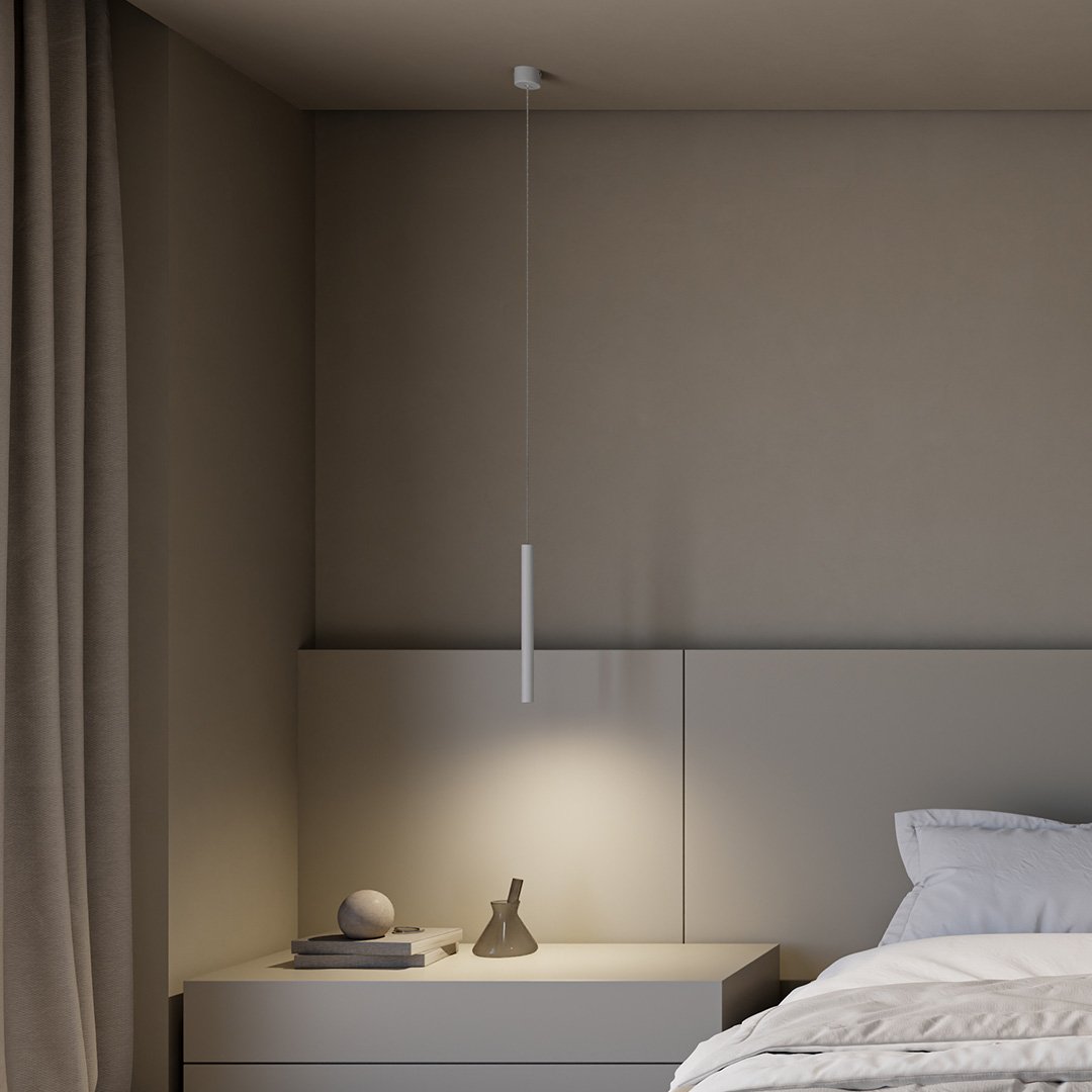 AeroLume minimalistisk LED-pendellampe — justerbar, 2700K varmt lys - Desfino