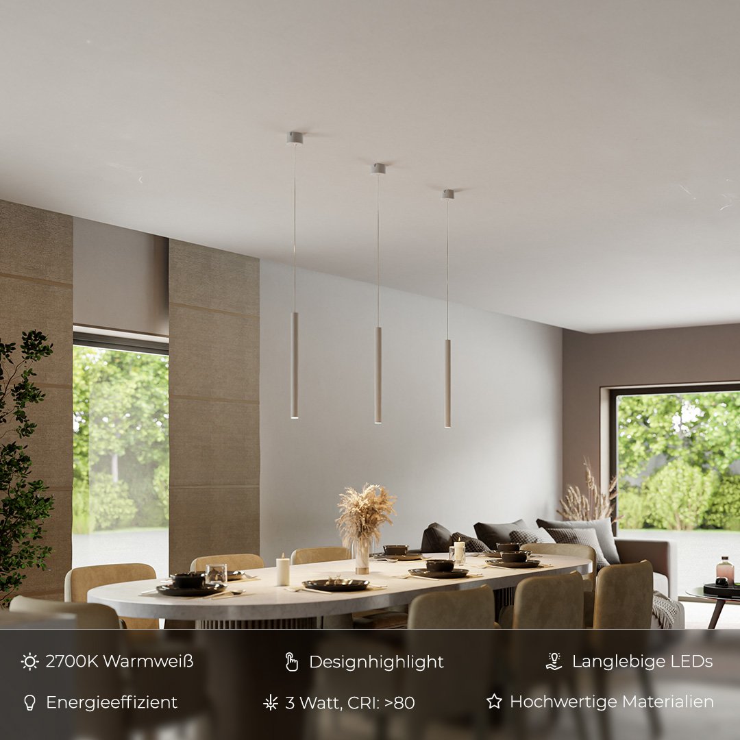 AeroLume minimalistisk pendellampe — effektiv LED-belysning