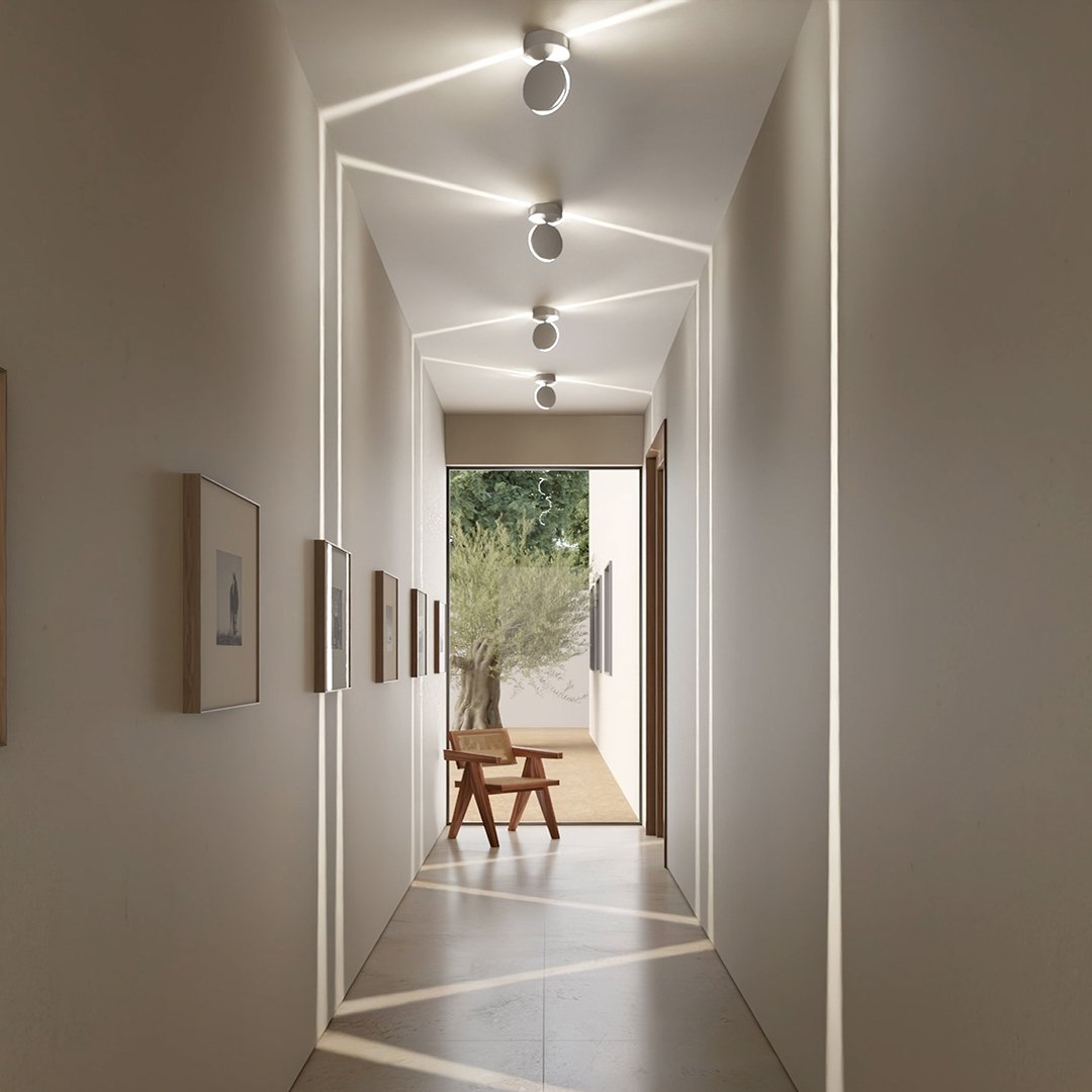 LumenAura Orbit 360° vridbar utomhusvägglampa med LED - Desfino