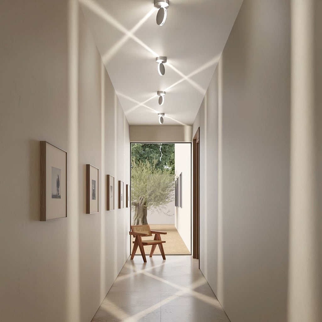 LumenAura Orbit 360° vridbar utomhusvägglampa med LED - Desfino