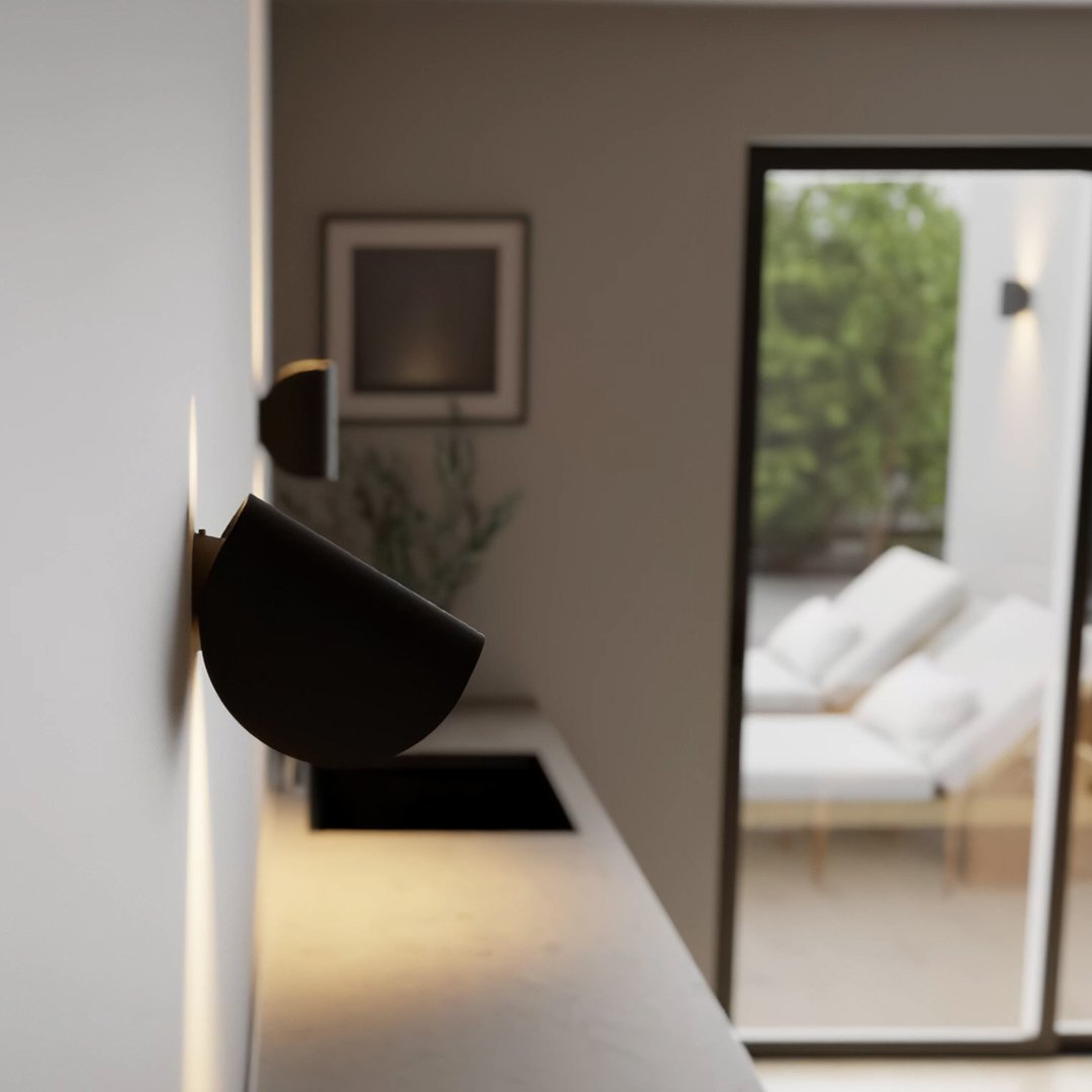 Applique murale moderne LumaTwist — LED chaude à lumière diffuse, profil mince - Desfino