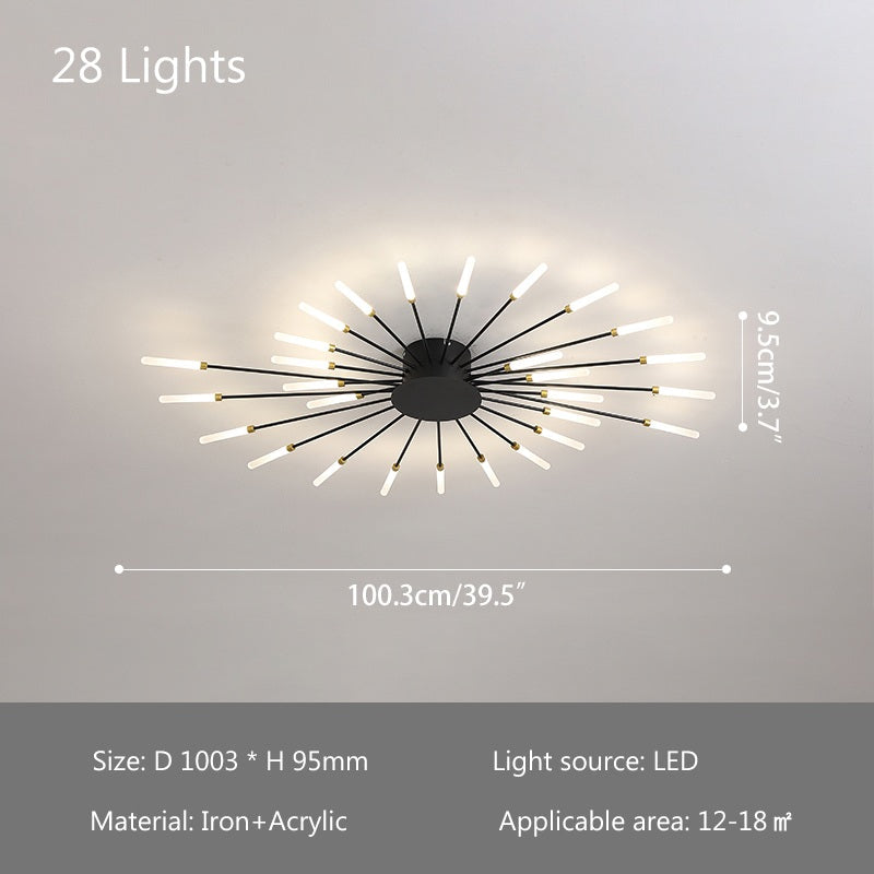Fireworks Swirl Ceiling Light for Living Room | Desfino