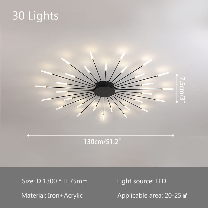 Fireworks Swirl Ceiling Light for Living Room | Desfino