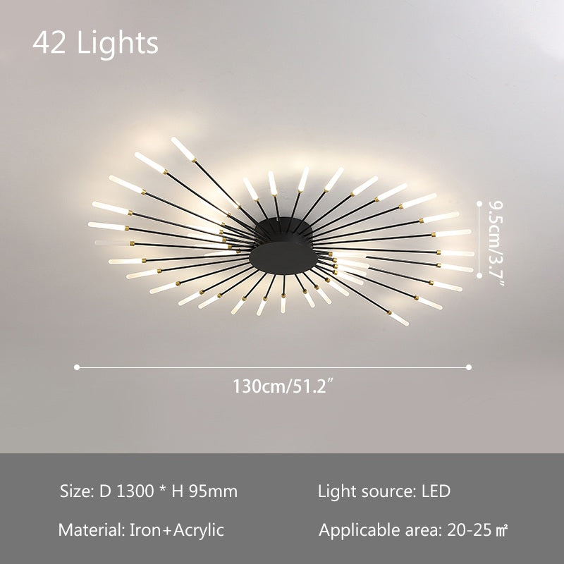 Fireworks Swirl Ceiling Light for Living Room | Desfino