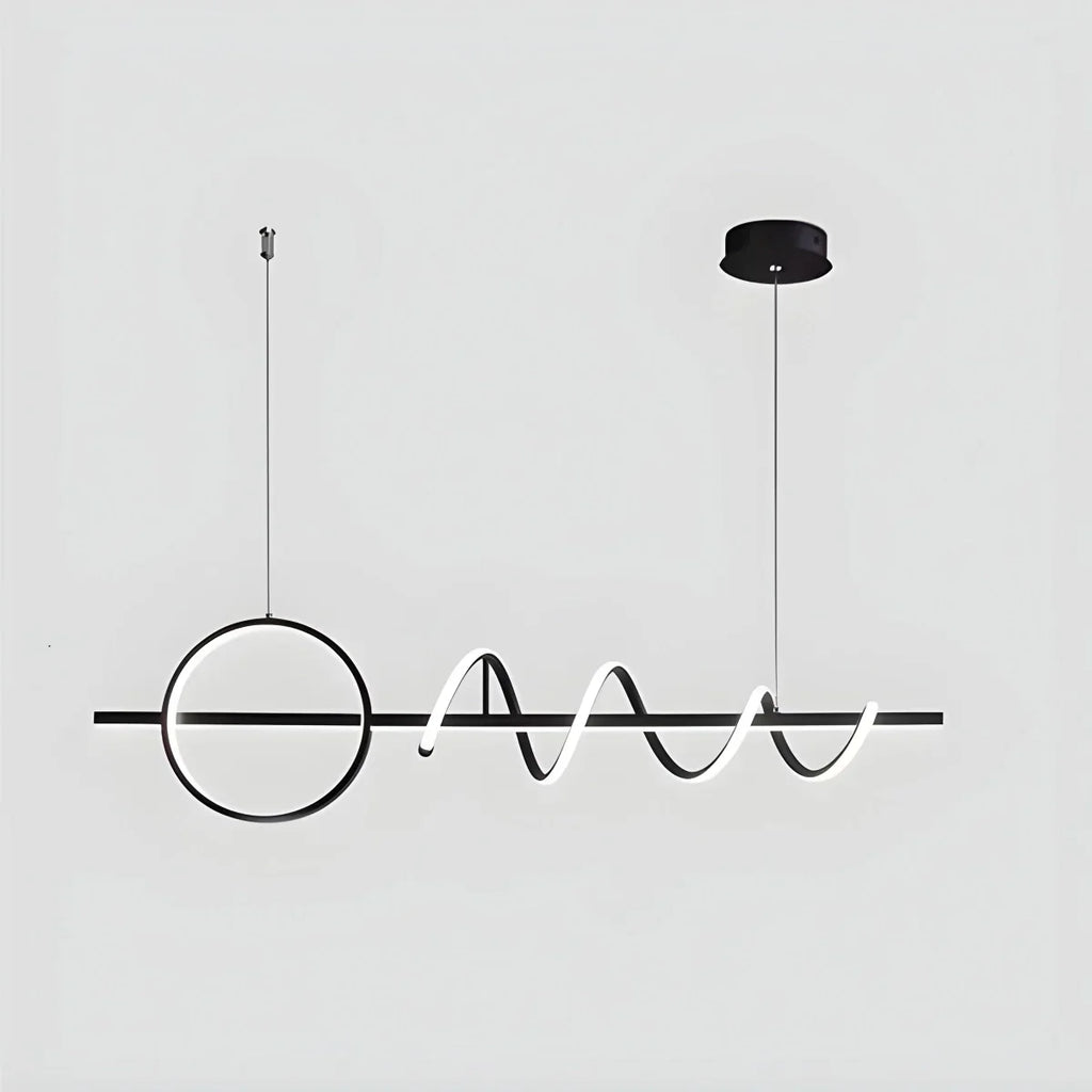 LED Minimalist Long Pendant Light for Kitchen Island | Desfino