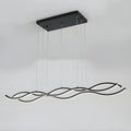 Nordic Minimalist Wave Long Pendant Light | Desfino