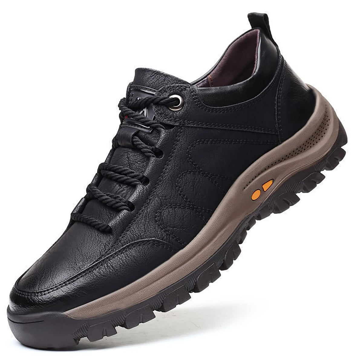 Sapatos casuais para homem com suporte para o arco do pé — cosidos à mão, antiderrapantes - Desfino