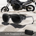 Steampunk-Motorradbrille - winddichte, UV-beständige, beschlagfreie und kratzfeste Gläser - Desfino