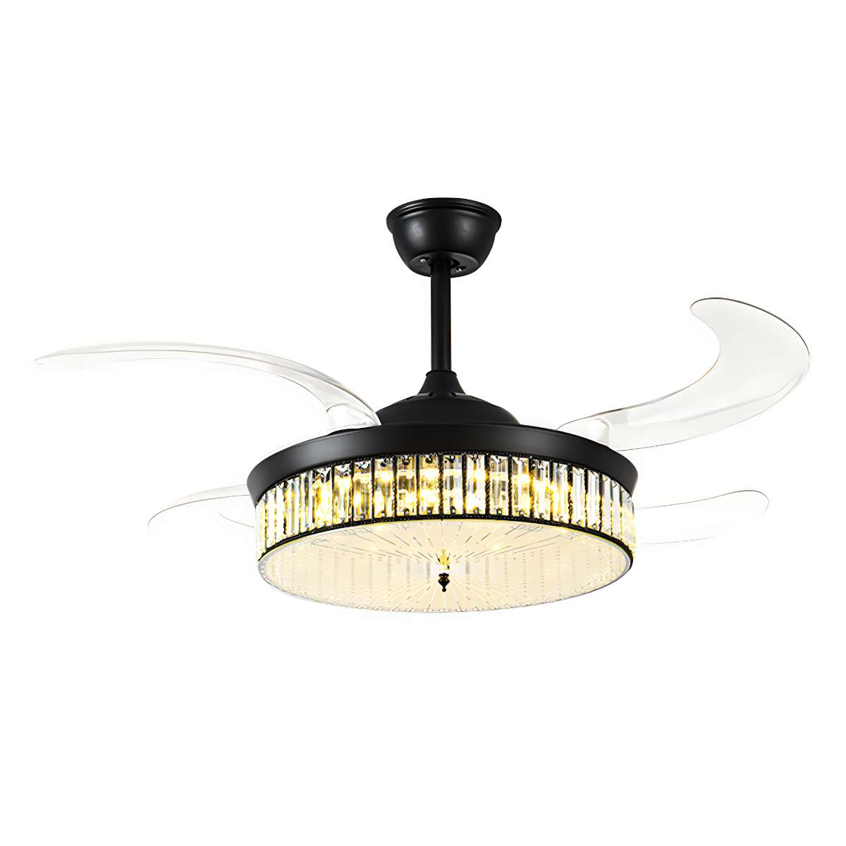 Remote Hugger Ceiling Fan Light | Desfino