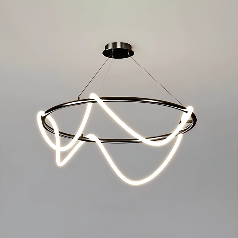 Moderne LED-Pendelleuchte mit langem Kabel für das Esszimmer | Desfino