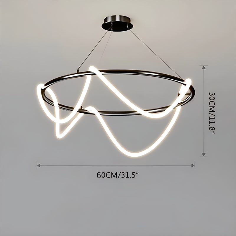 Moderne LED-Pendelleuchte mit langem Kabel für das Esszimmer | Desfino