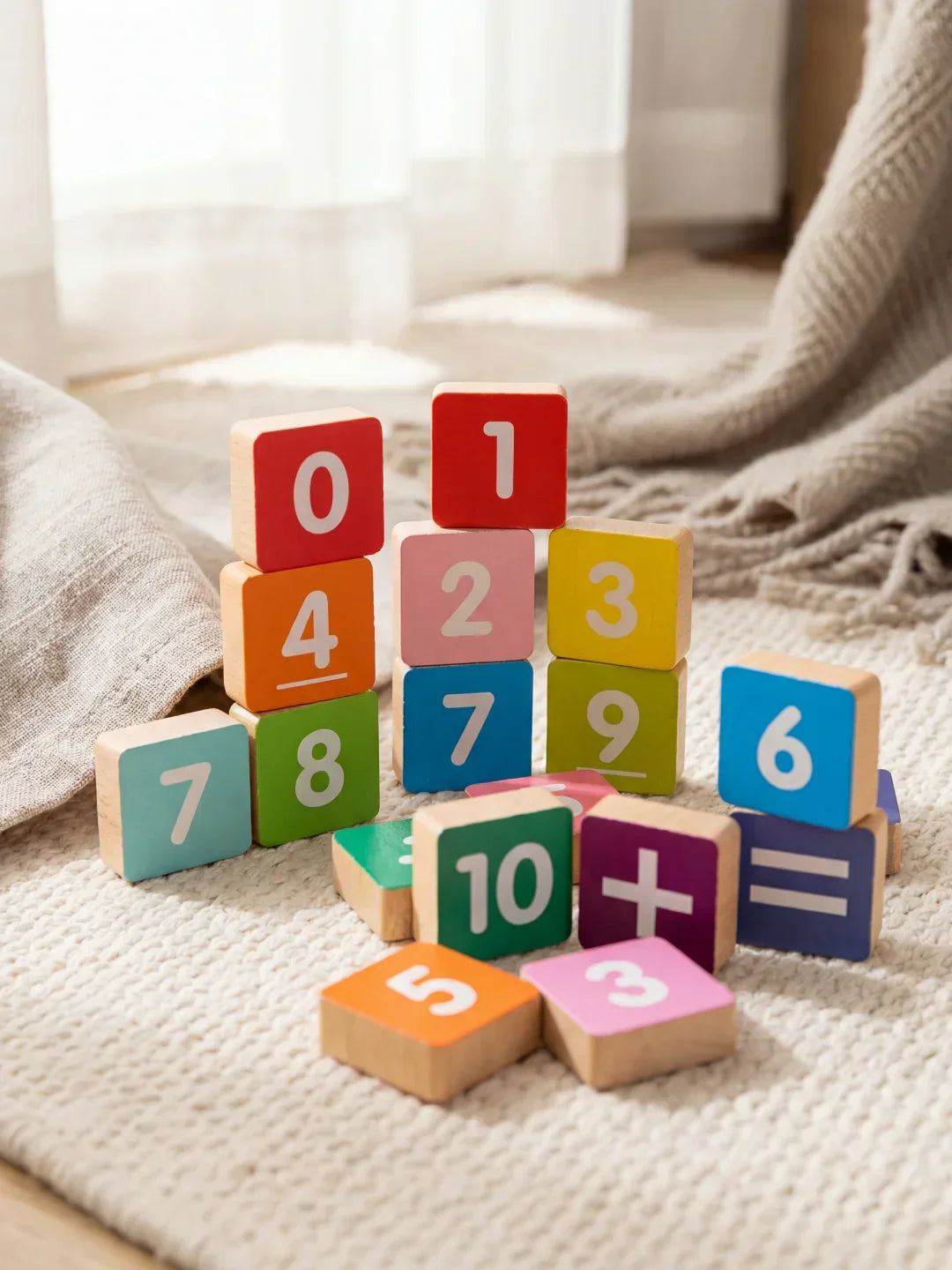 Montessori Wooden Math Board — Hands-On Number Practice Kit
