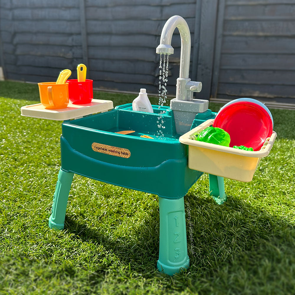 SproutPlay staande watertafel — batterijgevoede circulerende kraan - Desfino
