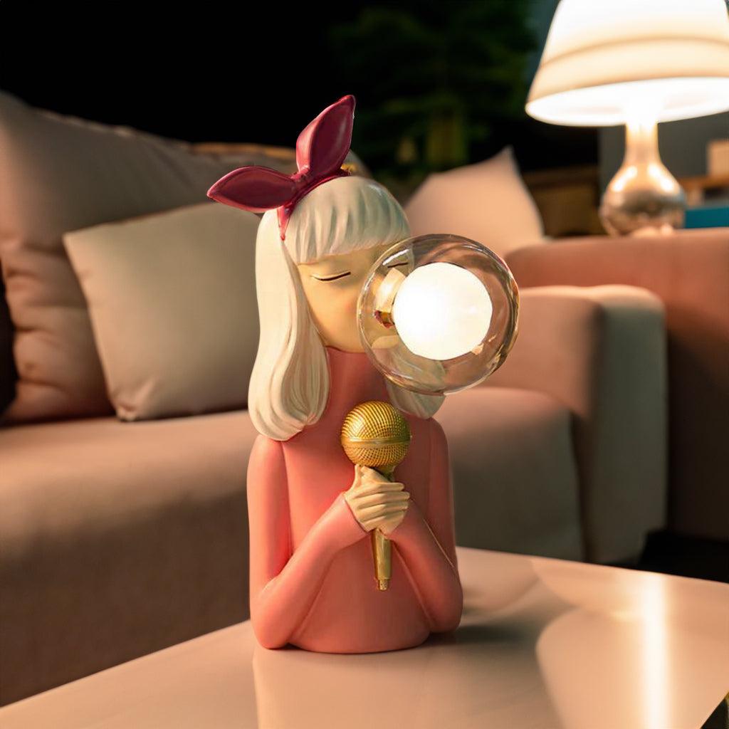 LumaSprite tegneseriefigur som natlampe med bobler — lampe med blødt lys - Desfino