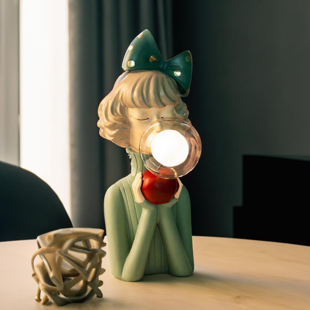 LumaSprite tegneseriefigur som natlampe med bobler — lampe med blødt lys - Desfino
