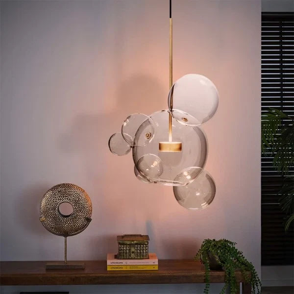Suspension sphérique OrbisGlow — LED chaleureuse, design moderne, 10 W - Desfino