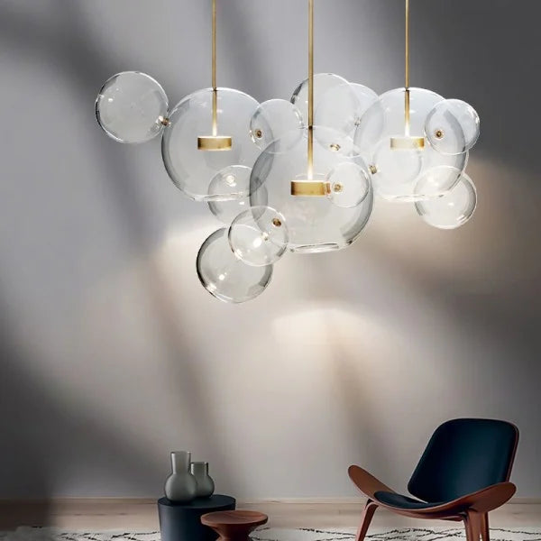 Suspension sphérique OrbisGlow — LED chaleureuse, design moderne, 10 W - Desfino