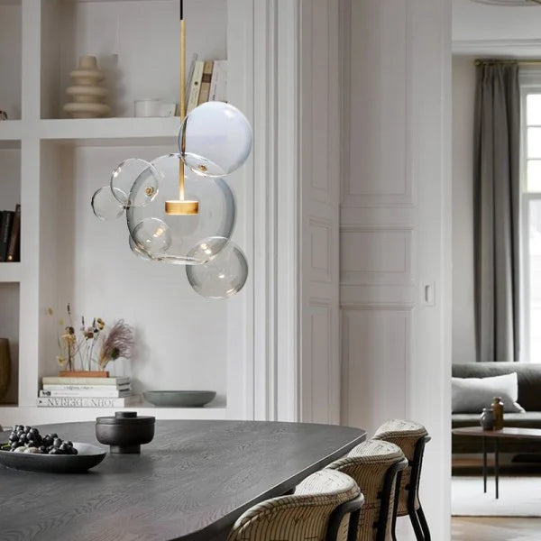 Suspension sphérique OrbisGlow — LED chaleureuse, design moderne, 10 W - Desfino