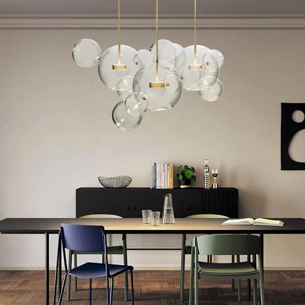 Suspension sphérique OrbisGlow — LED chaleureuse, design moderne, 10 W - Desfino