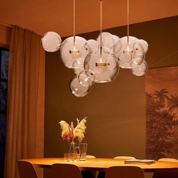 Suspension sphérique OrbisGlow — LED chaleureuse, design moderne, 10 W - Desfino