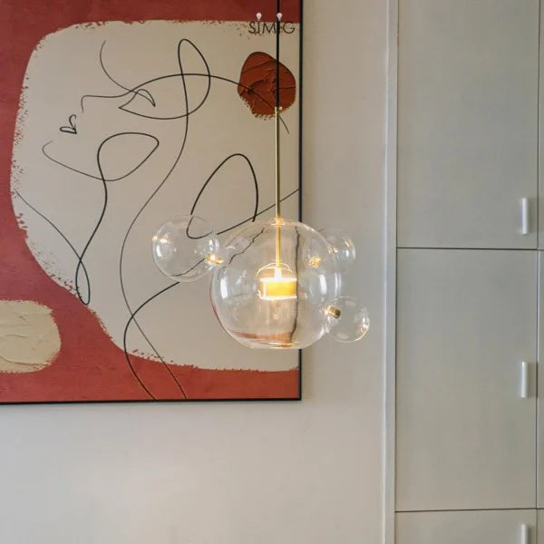 Suspension sphérique OrbisGlow — LED chaleureuse, design moderne, 10 W - Desfino