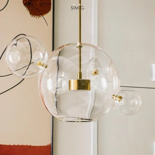 Suspension sphérique OrbisGlow — LED chaleureuse, design moderne, 10 W - Desfino